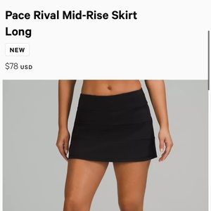 Lululemon workout skirt